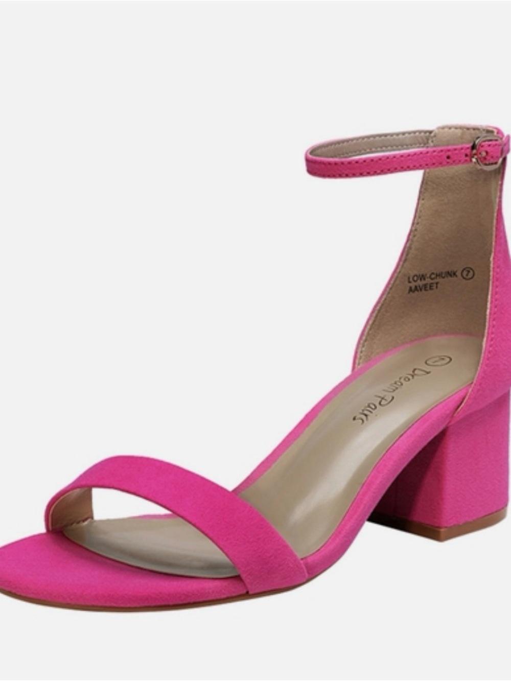 Pink Women's Block Heel Sandals - Brand: Unknown